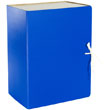 The folder archival of a microcorrugated cardboard on ties, for A4 format papers, width is 150 mm., capacity 1500 sheets, blue.