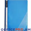 Flat file with pocket A4 size, plastic, blue.