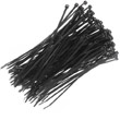 Plastic clamp, length 30 cm, width 3,6 mm, 100 psc., black.