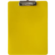 Clipboard firm plastic A4, yellow.