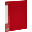 2 "O" type plastic ring binder, A4,  2.5 cm, red.