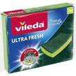 Սպունգ Vileda, Ultra Fresh: Եզակի 100 %  հակաբակտերիալ սպունգ: Առանց քերծվածքների մաքրում է դժվարանցանելի կեղտը։