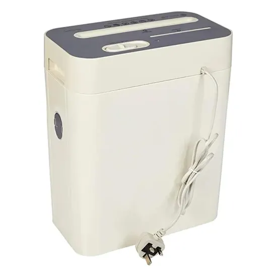 Cross-cut paper shredder with 17.4l wastebin CC1040, shreds paper into unreadable strips 4*29mm; 220 mm wide paper entry slot, Shredding capacity 10 pages. Auto start / stop. Weight 4.7kg. Input 230 Volt