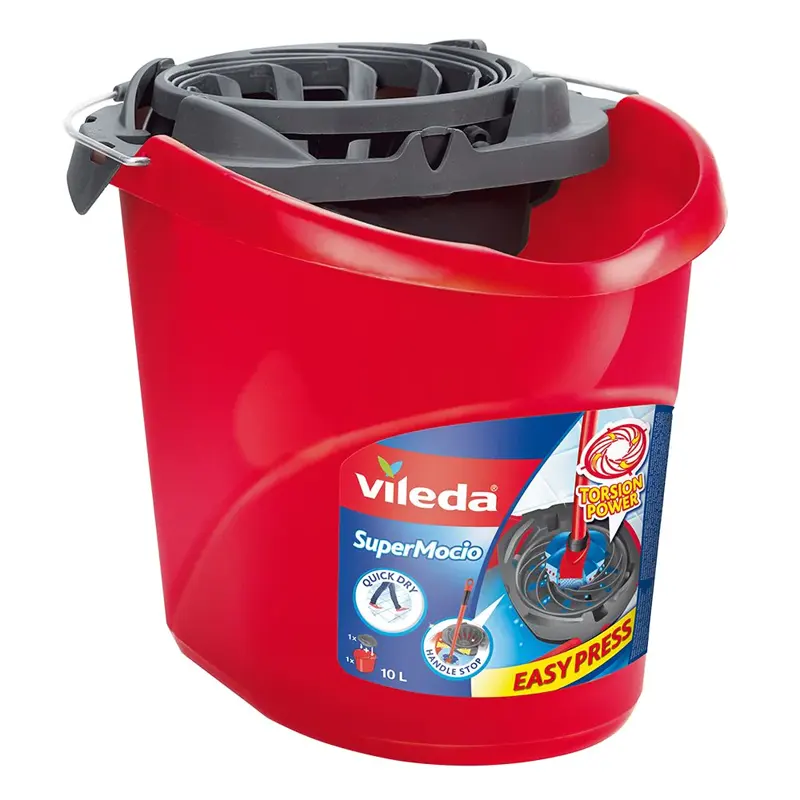 Bucket Vileda, for mop's squeezing, "Supermocio".