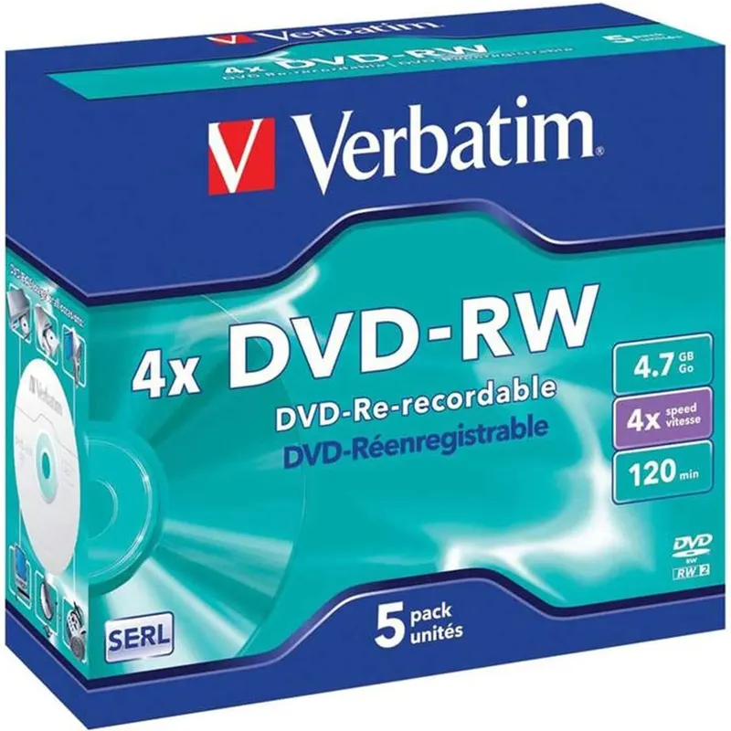 DVD+RW - 4.7GB - 4x, 10 pcs, slim case (in separate boxes)