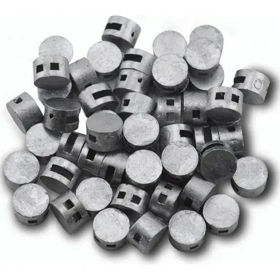 Lead seal, 100 pcs, 8 mm diameter.