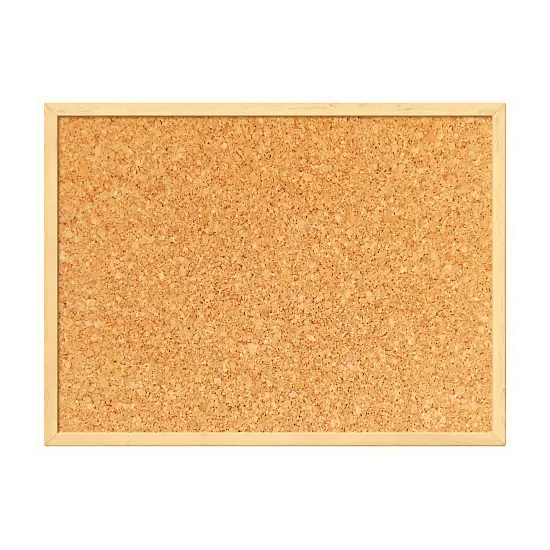 Cork board with aluminium trim 60 x 45 cm.