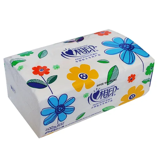 Napkins two-ply, in polyethylene pack, 200 pcs