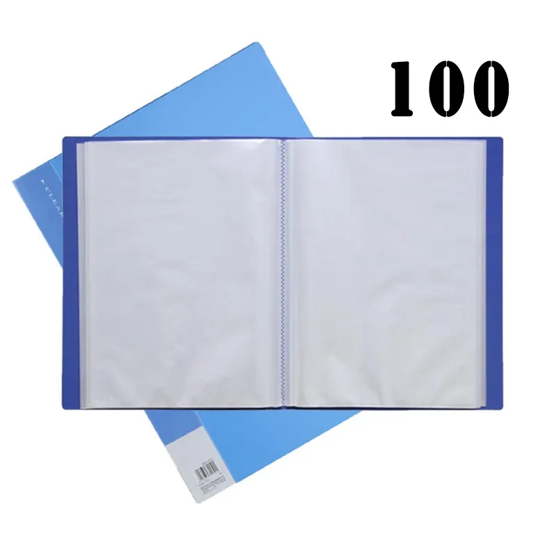 Display book with 100 transparent pocket-files, A4 format