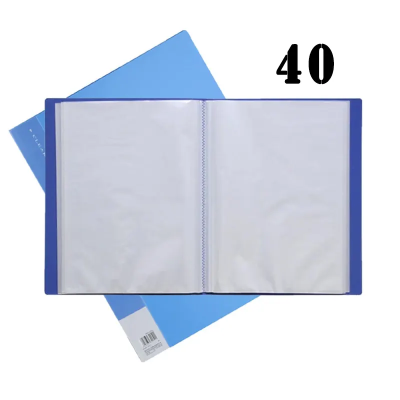 Display book with 40 transparent pocket-files, A4 format