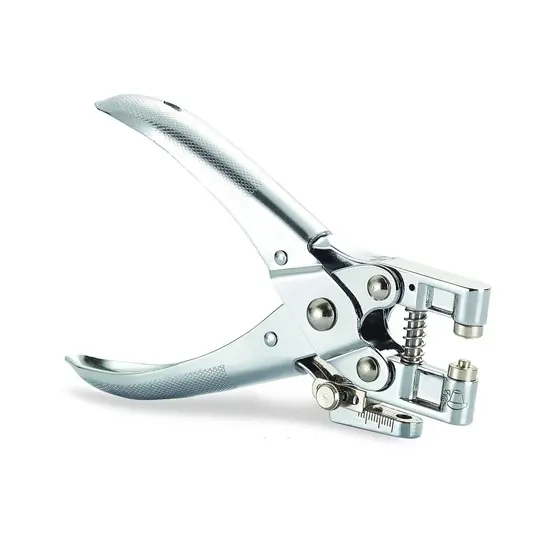 Single hole puncher. Diameter of a punched opening - 5 mm. Distance from the sheet edge to the opening center regulated to 13 mm. Capacity 30 sheets