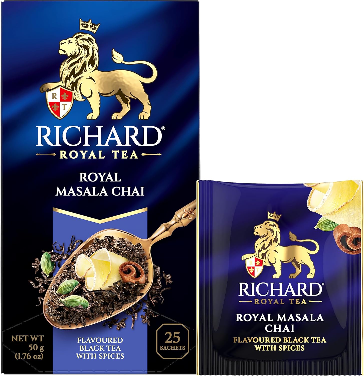 Թեյ Richard փաթեթներով, տուփի մեջ 25 հատ