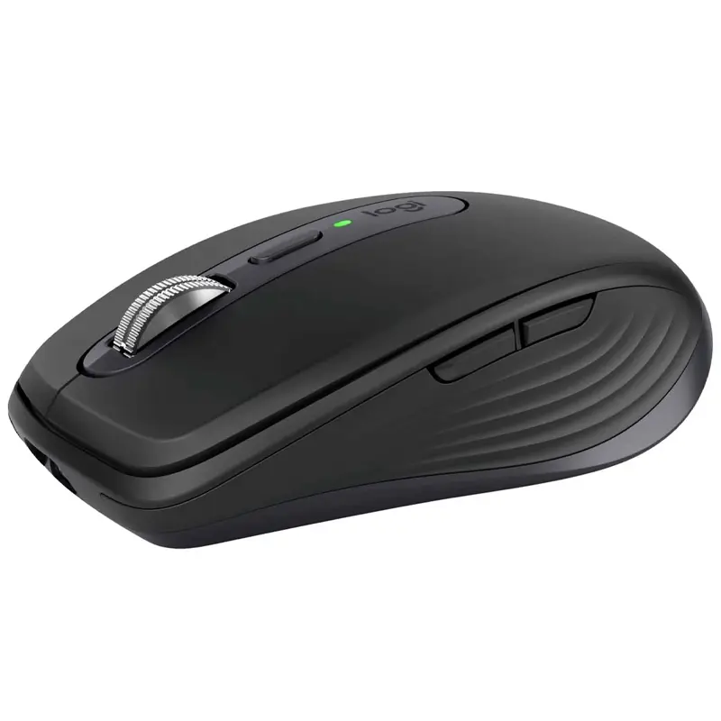Logitech Mouse MX Anywhere 3S Graphite, 6 buttons, wireless, Bluetooth connectivity, USB-C charging port, a charge lasts 70 days. (L910-006929)