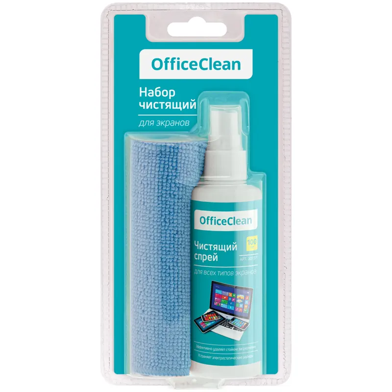 Screen cleaning spray 100 ml + microfibre napkin