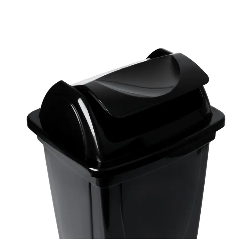 Waste bin with cover plastic, 12 l, with square bottom (↑33sm→30sm)