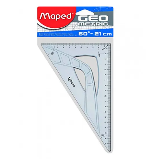 Ruler triangular 21cm, 60°
