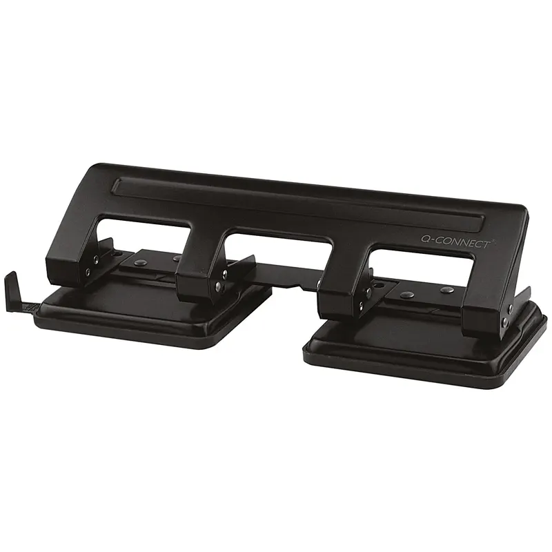 4 hole punch, distance between the holes 8 cm, for 10 pages, blue