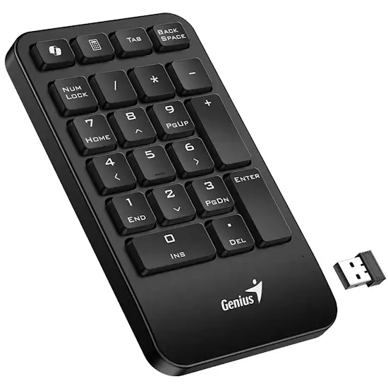 Клавиатур цифровая беспроводная Genius NumPad 1000 Black 