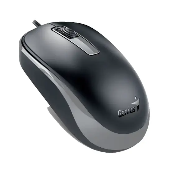 Մկնիկ լարային GENIUS DX-125S USB Black+Grey