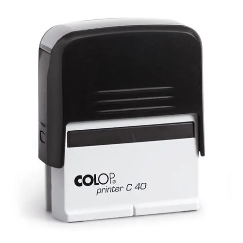 Stamp empty Colop Printer C 40, size 23 x 59 mm.