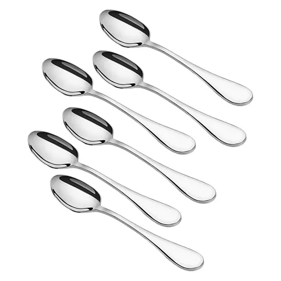 Stainless steel table dining spoons, 6 pcs
