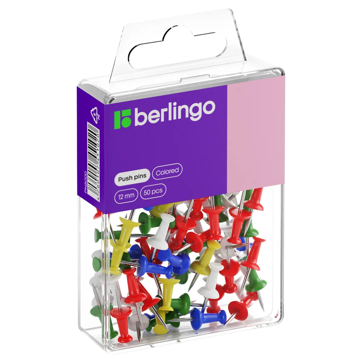 Push-pins colorful  50 pcs per pack.