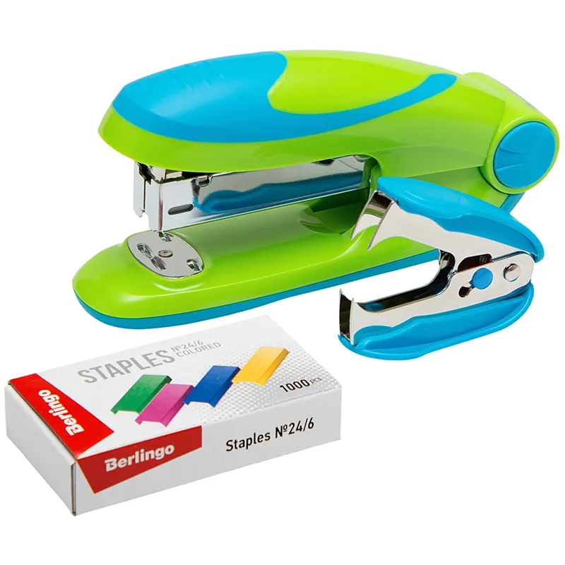 Կոմպլեկտ "Fuze"՝  Կարիչ 25 էջի համար, ասեղներ No26/6 և 24/6, հակակարիչ։ Կարիչը ռետինե ներդիդներով