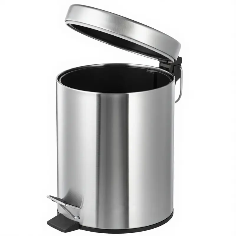 Trash can with metal pedal, 5 l.