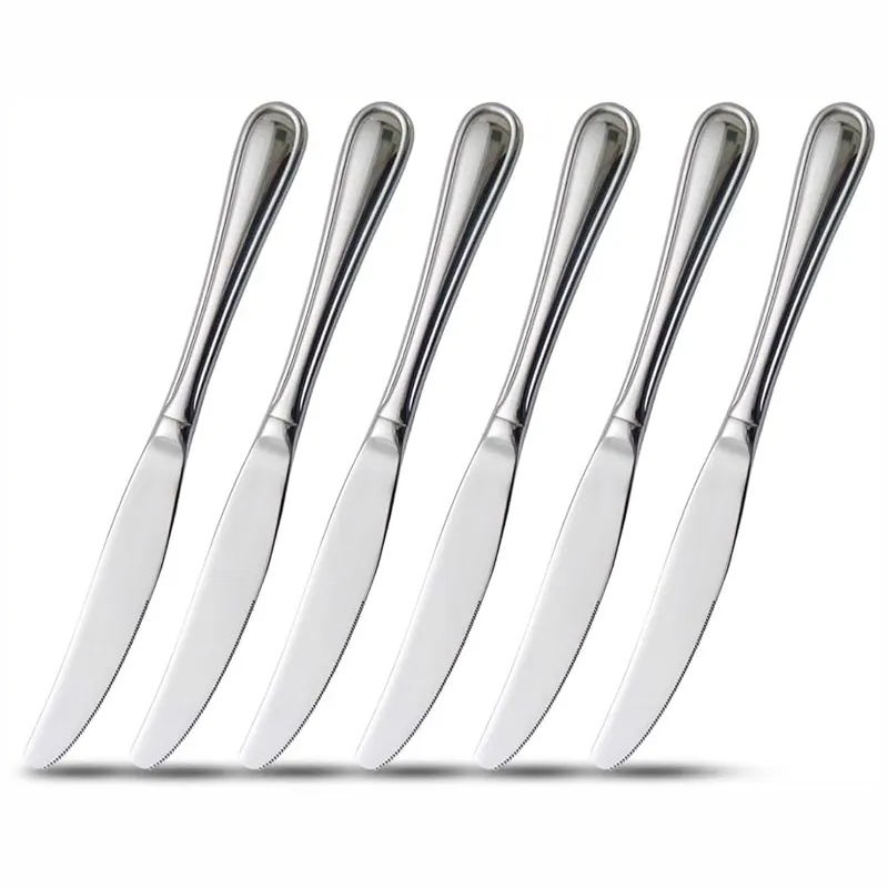 Knife, stainless steel, silver color, 6 pcs.