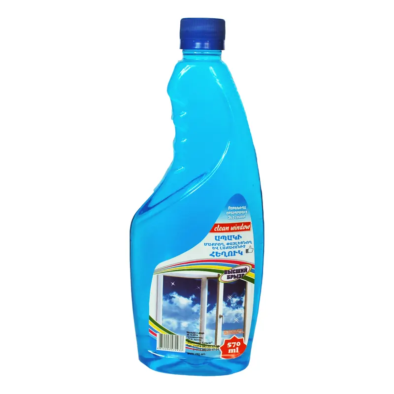 Cleaning liquid for glass surfaces, without pulverizer, 500 ml.