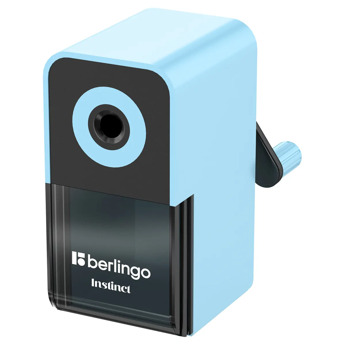 Mechanical sharpener Berlingo "Instinct", assorted colors, plastic body.