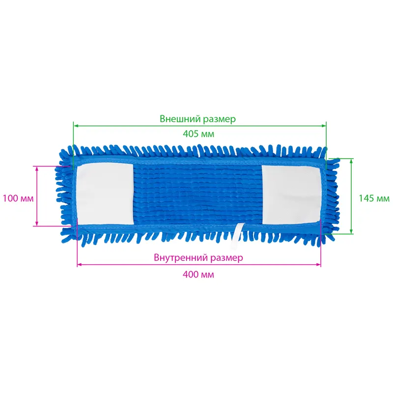 Header for floor cleaning rectangular MOP, 