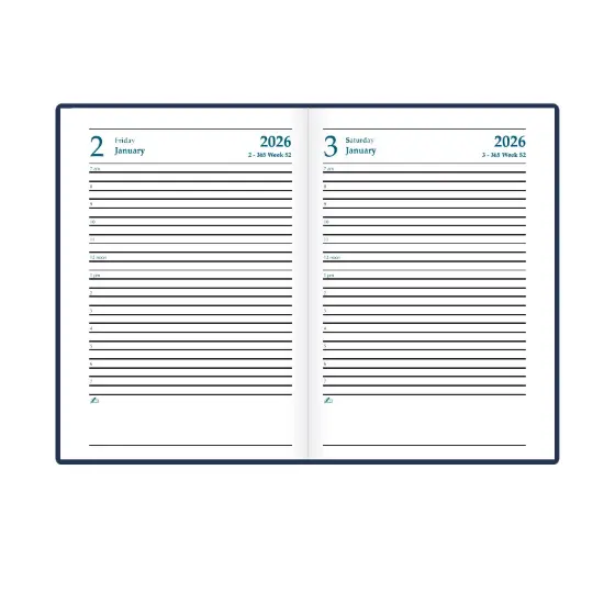 Օրատետր 2026 թ-ի համար A5 ֆորմատի, անգլերեն լեզվով, փափուկ կազմ