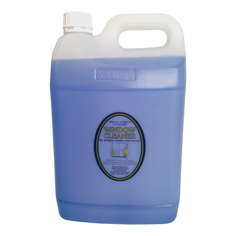 Cleaning liquid for glass surfaces, contains alcohol, 5 l.