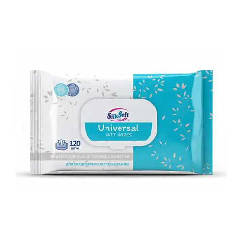 Wet tissues, universal, 120 pcs per pack.