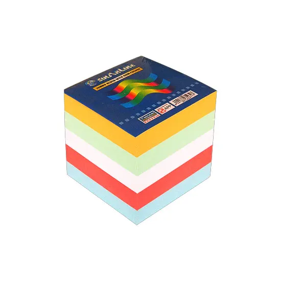 Memo cube with gum, 90mm x 90mm, 870 separate pages, 80 gr