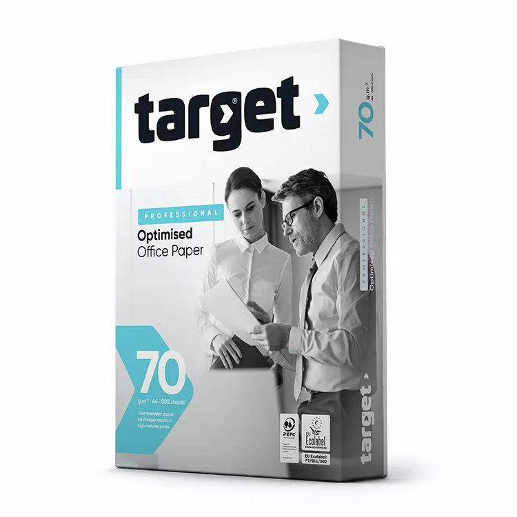 Թուղթ A4, Target Professional,  70գր, տպիչների համար, 500 էջ, A դասի, սպիտակ: