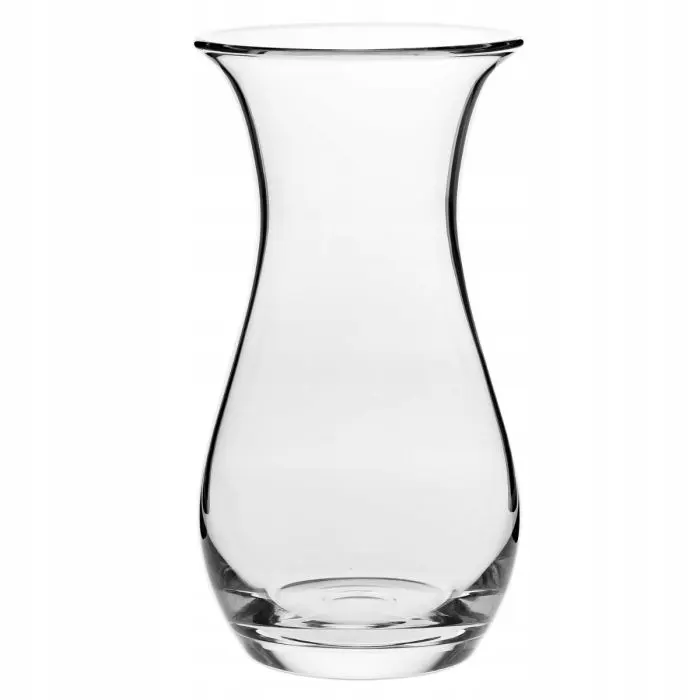 Flower vase, glass, height 25 cm, diameter 10 cm