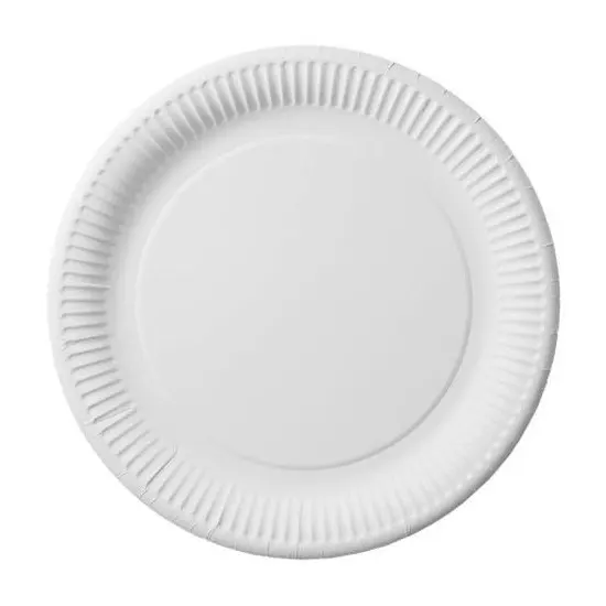 Paper dish, disposable, diameter 17 cm, 20 piece