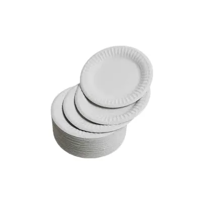 Paper dish, disposable, diameter 17 cm, 20 piece