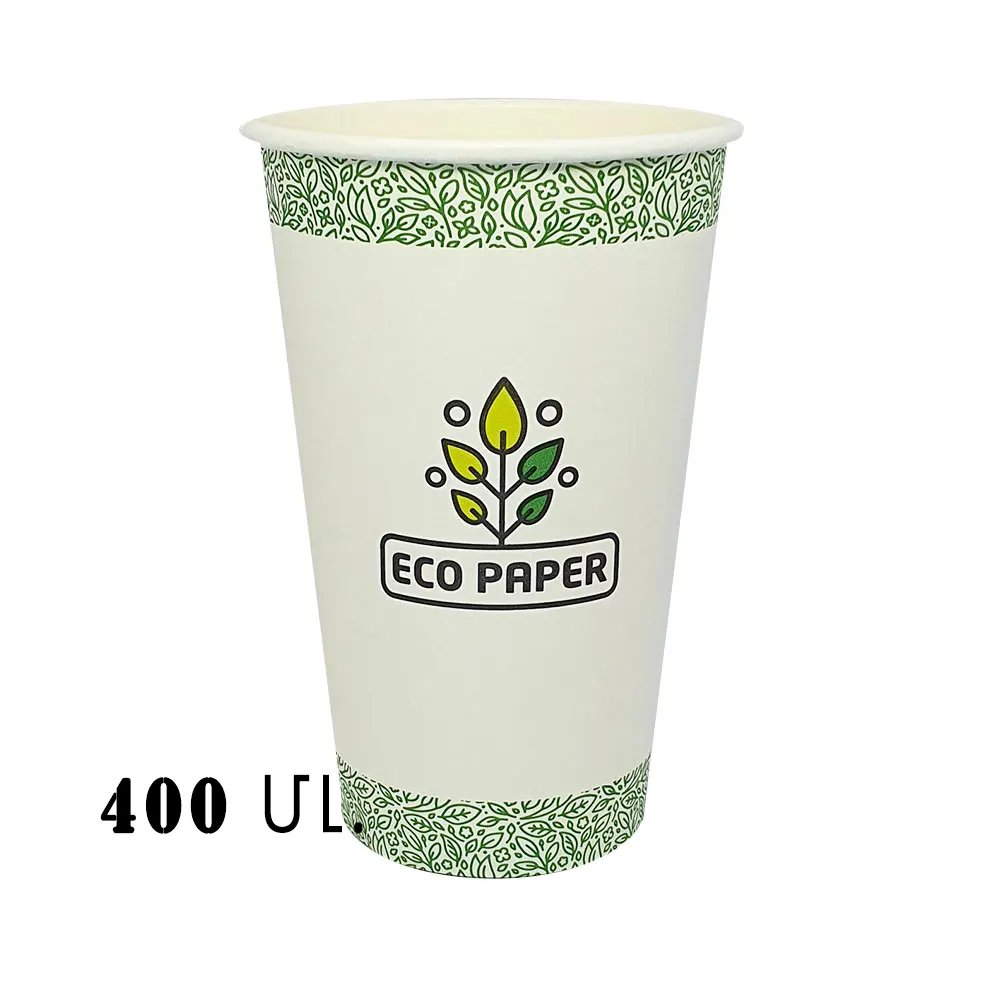 Cup disposable paper, 400 ml, 50 pcs per pack.