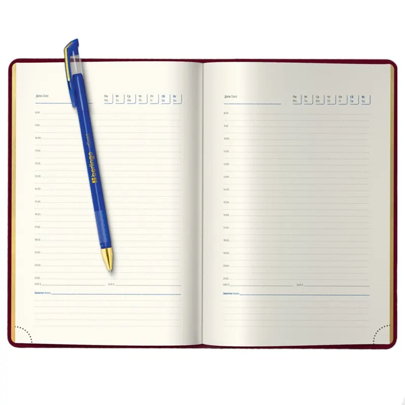 Օրատետր առանց թվագրության, A5 ֆորմատի, "xGold",  եզրերի ոսկեգույն ծածկույթով, թղթի հաստությունը 70գր. 160 թերթ