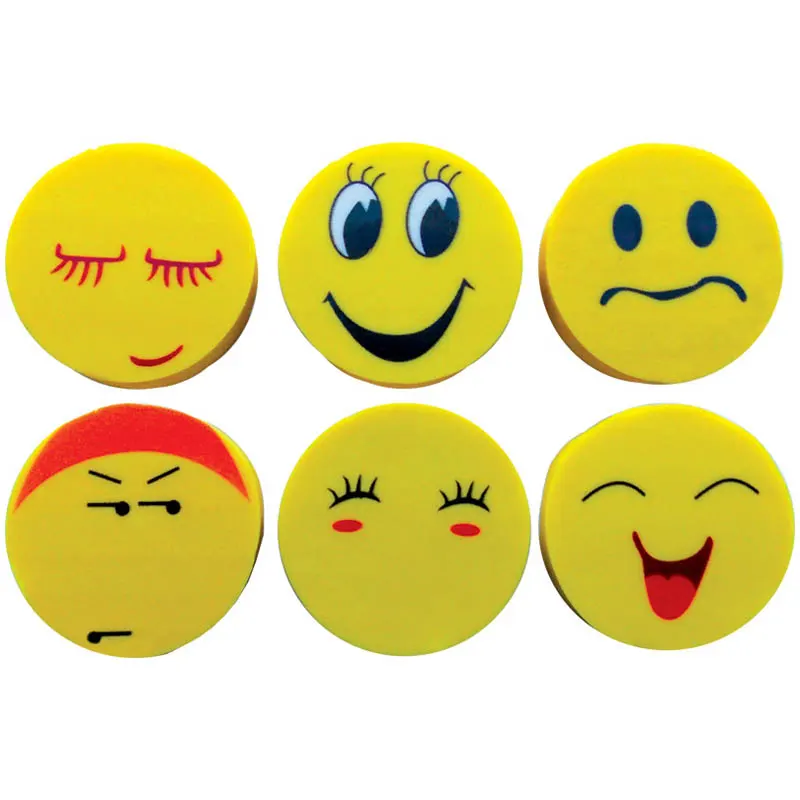 Eraser "Smily Face", round, 26*6mm