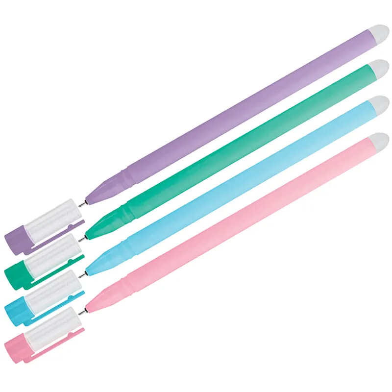 Gel pen with erasing ink, blue 0.5mm. Different case colors