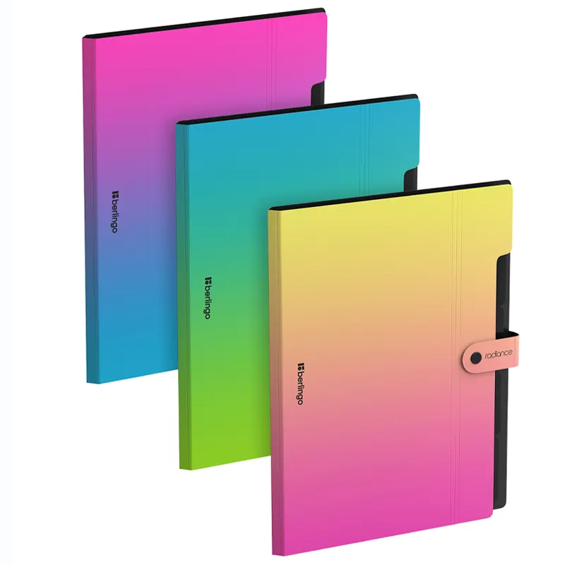 Թղթապանակ կոճակով, 4 ենթաբաժիններով