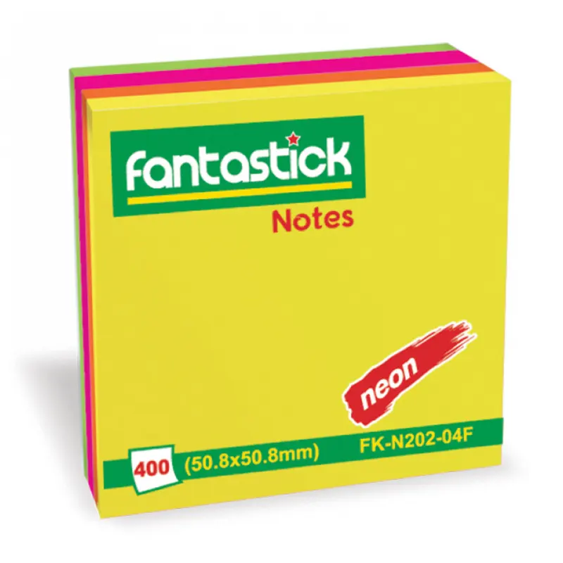 Sticky Notes, 51mm x 51mm, 400 pages, 4 colors.