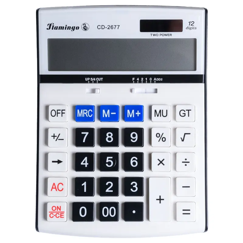 Calculator CD 2677, 12 digits, big size (14cm*19cm)