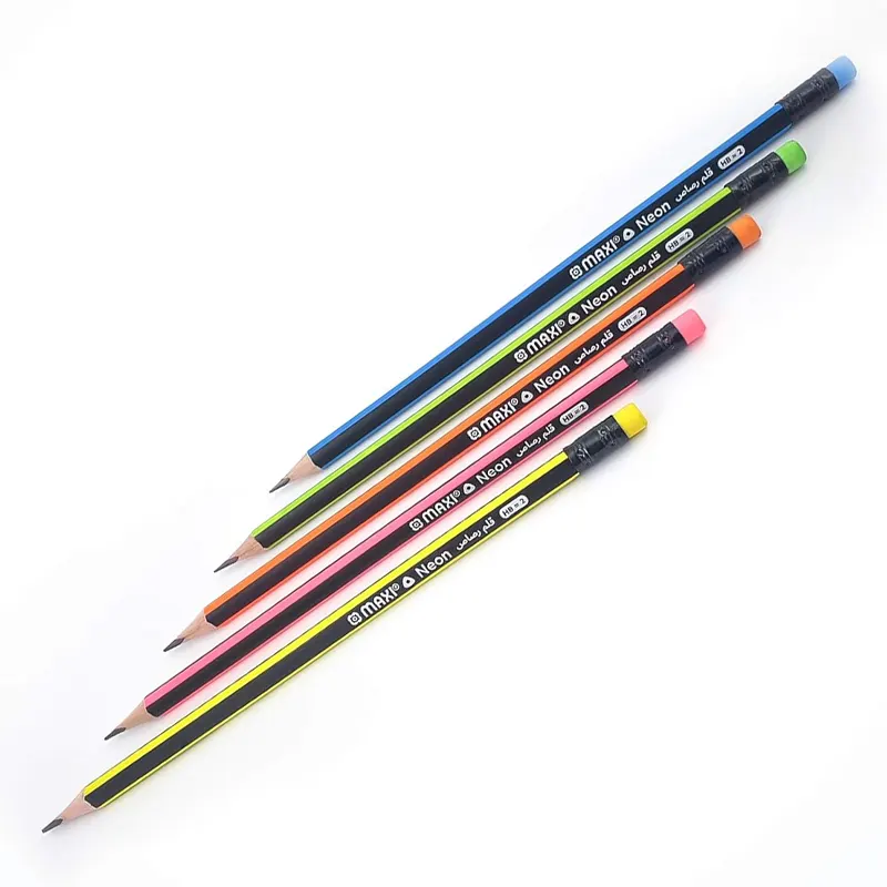 Pencil 2HB, with eraser, triangular design