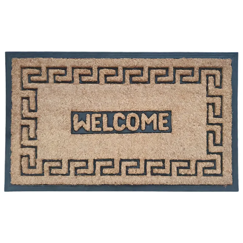 Doormat 90*50, made of strong rubber with a layer of kecha on it 