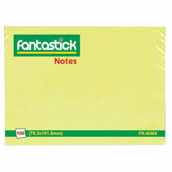 Sticky Notes, 76mm x 102mm, 100 pages, yellow
